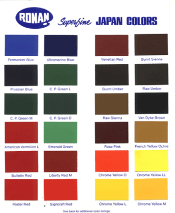 Aquaguard Paint Color Chart